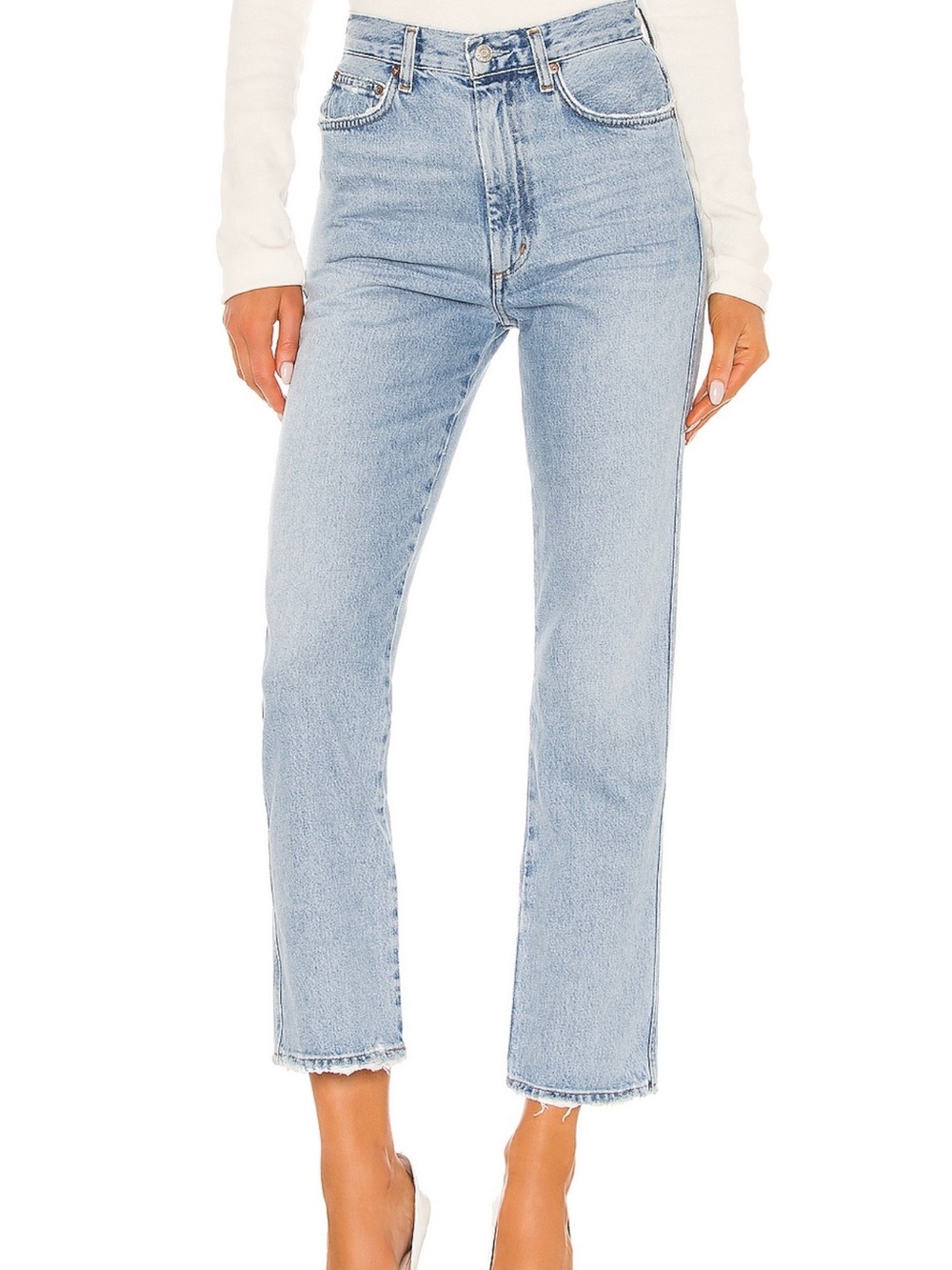 AGOLDE Pinch Waist High-Rise Kick Flare Jeans
